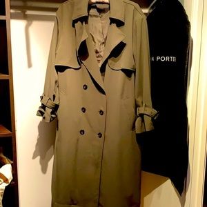 Moussy Trench Coat Olive Green Like New